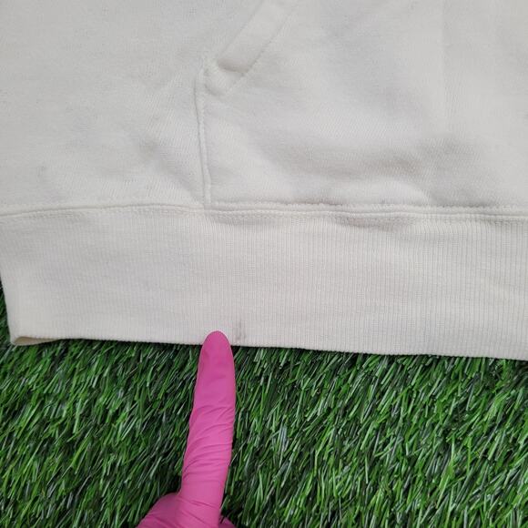 Vintage 80s Champion Hoodie Womens XL 22x24 White NCACC USA - Picture 7 of 16